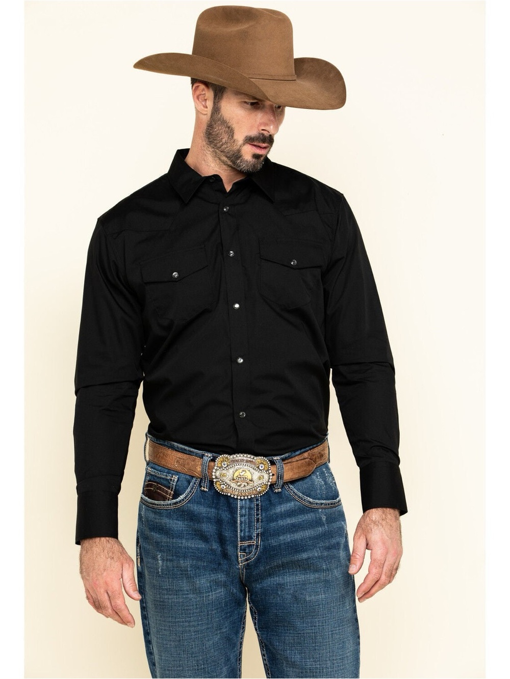 Gibson Trading Co. Black Western Pearl Snap Shirt XL NWOT Cowboy Rodeo - Picture 3 of 12